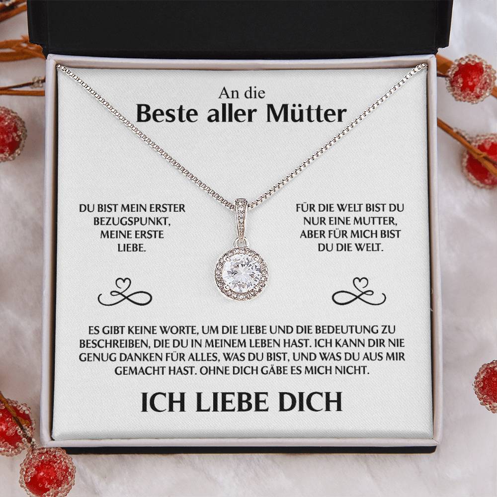An die beste aller Mütter - Kristall Halskette
