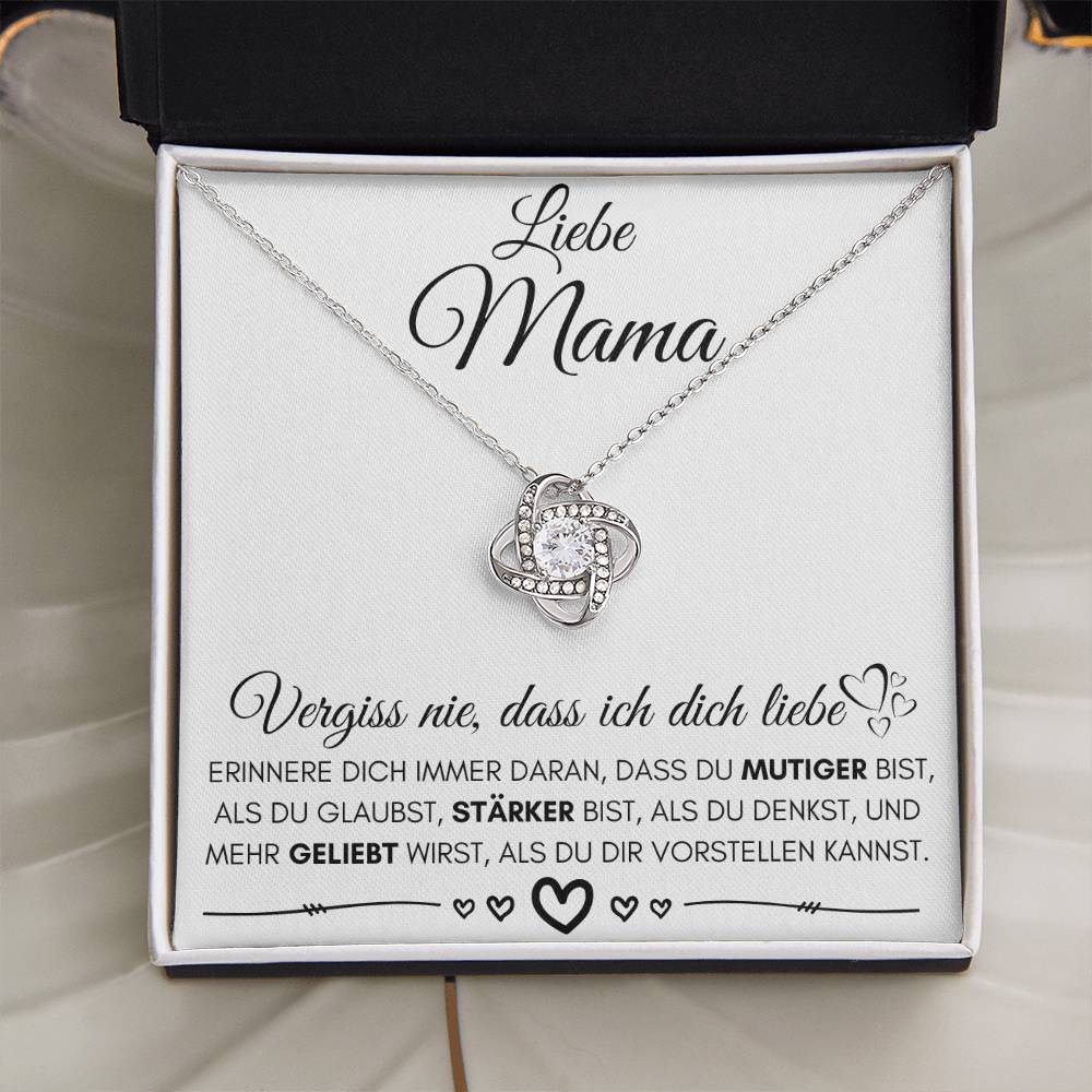 Liebe Mama "Erinnere Dich" - Knot Halskette