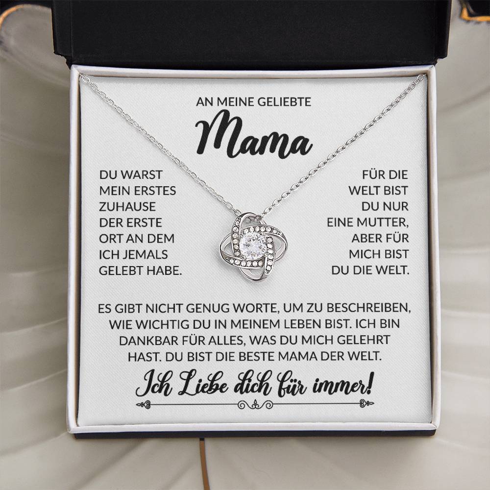 An meine geliebte Mama - Knot Halskette