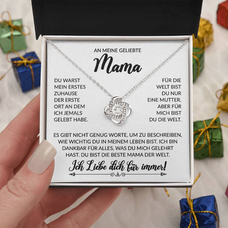An meine geliebte Mama - Knot Halskette
