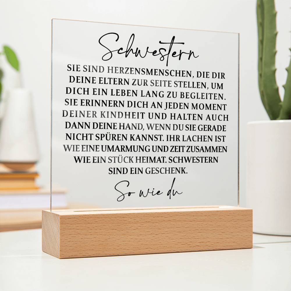 Schwestern | Acrylplatte