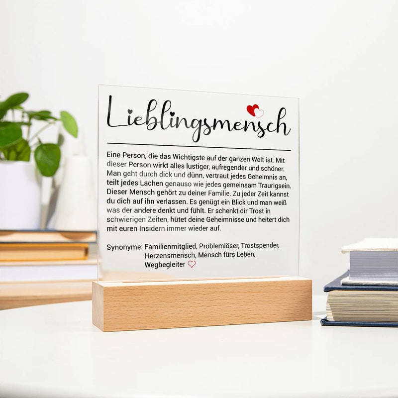 Lieblingsmensch | Acrylplatte