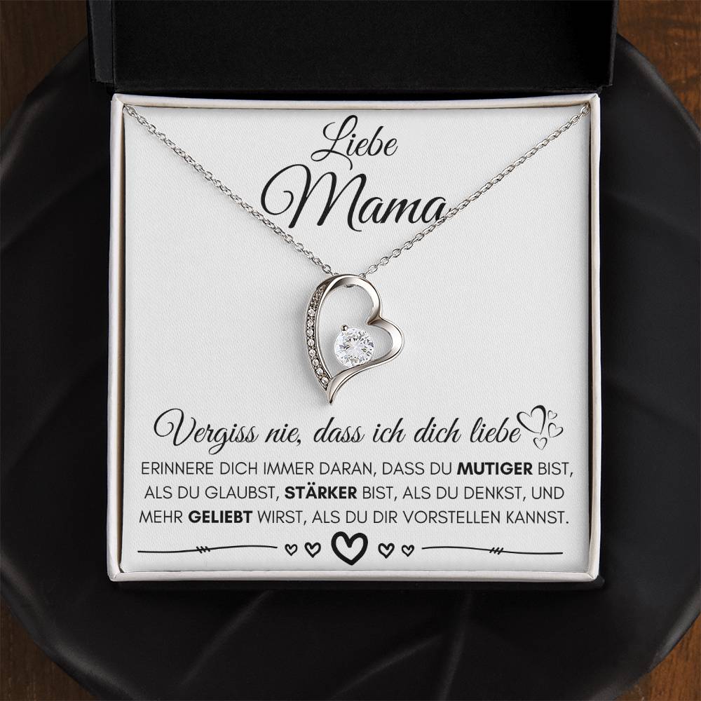 Liebe Mama "Erinnere Dich" - Herzkette