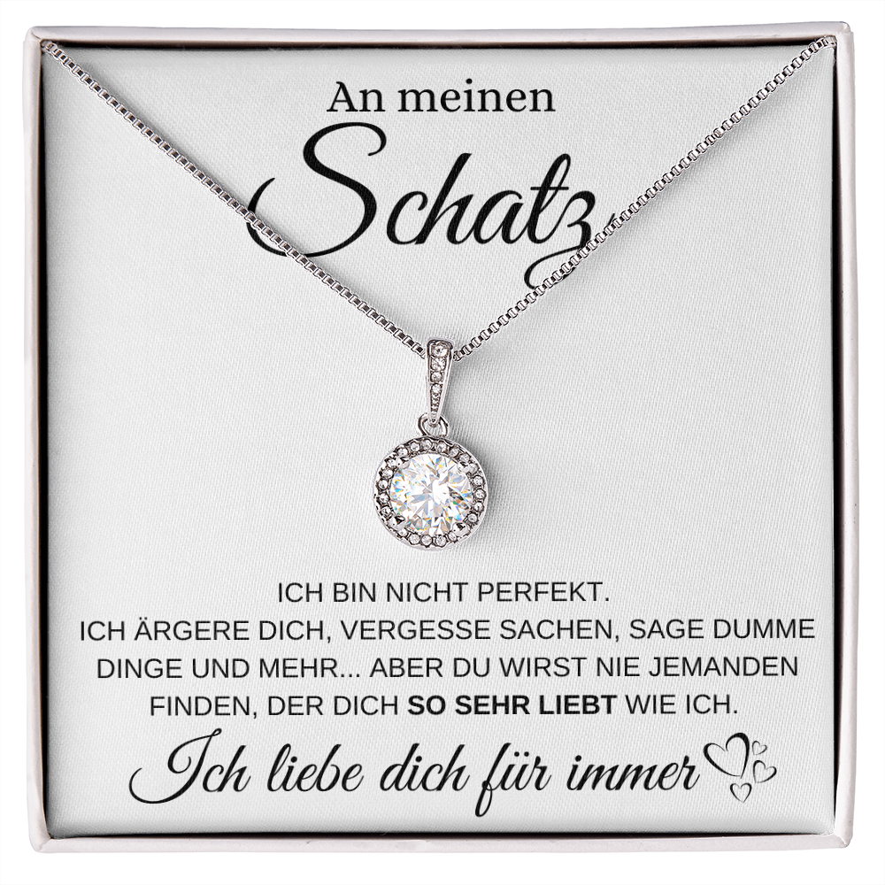 Kristall Halskette - Ich liebe dich für immer