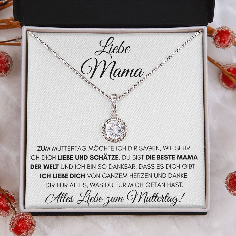 Alles Liebe zum Muttertag - Kristall Halskette