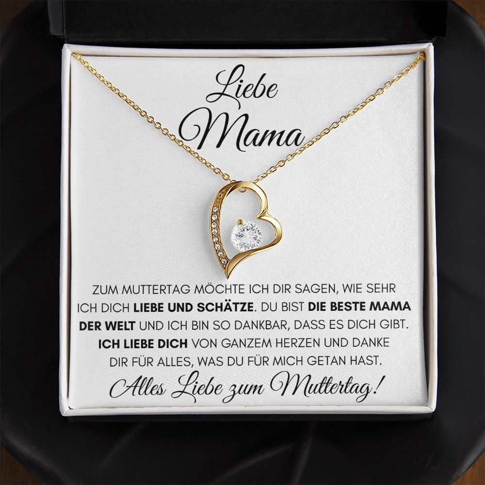 Alles Liebe zum Muttertag - Luxus 18K Gelbgold Halskette